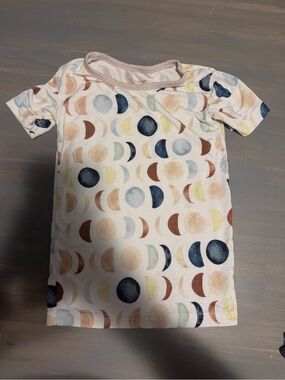 Little Sleepies Moon Phase Tee - Navy, Rust, Pale Yellow, Light Blue, Sage